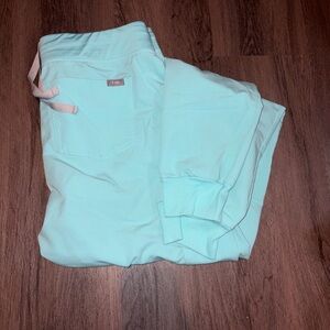 Figs Aqua Blue Scrub Pants
